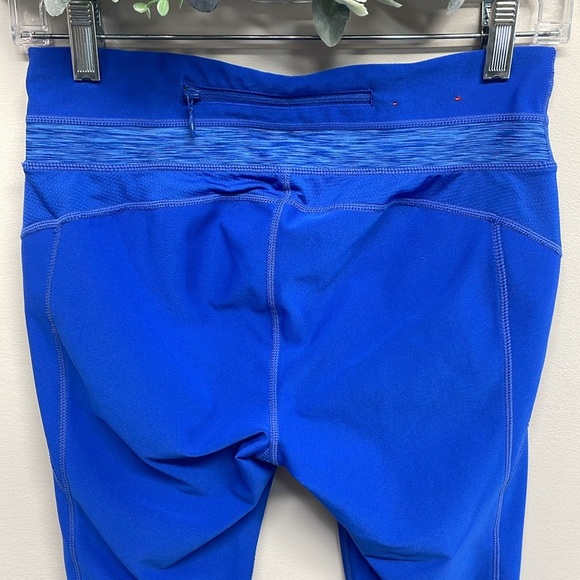 T By Talbots Tech  Stretch Crop Leggings Blue SP - Picture 5 of 16